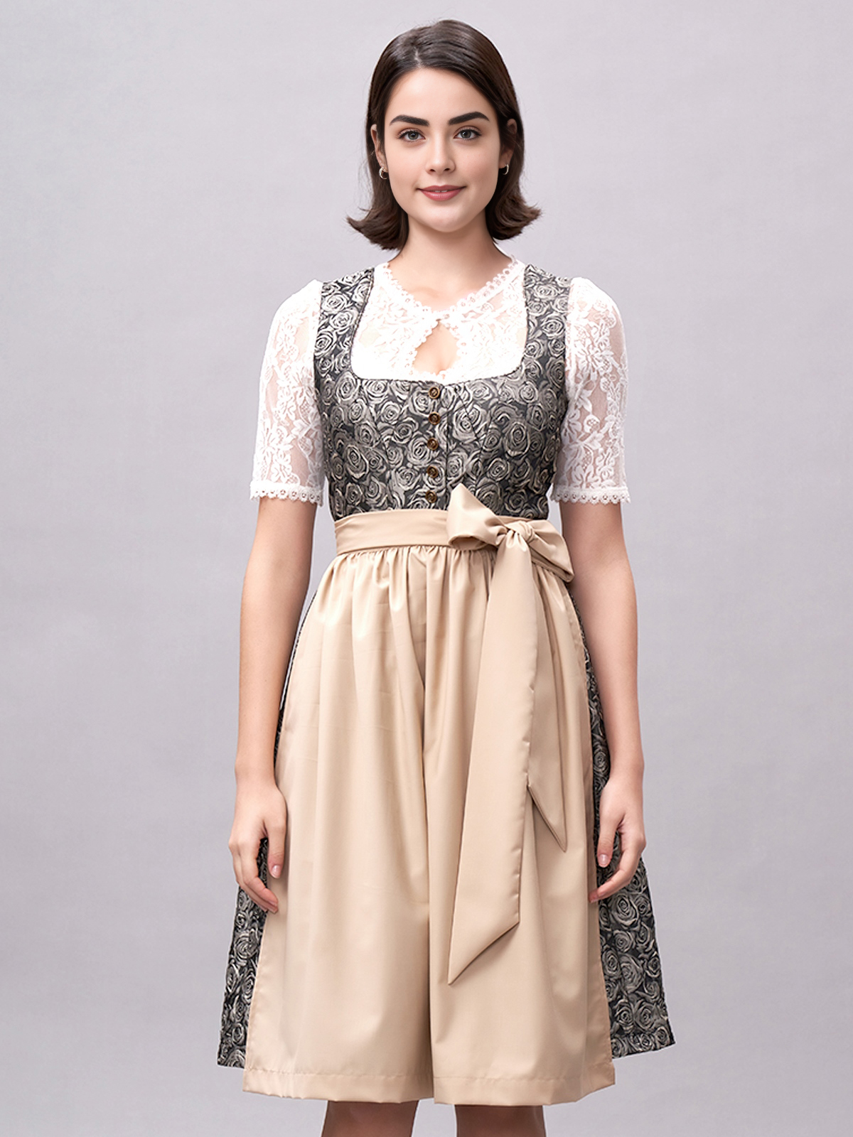 Modernes Dirndl in Gelb