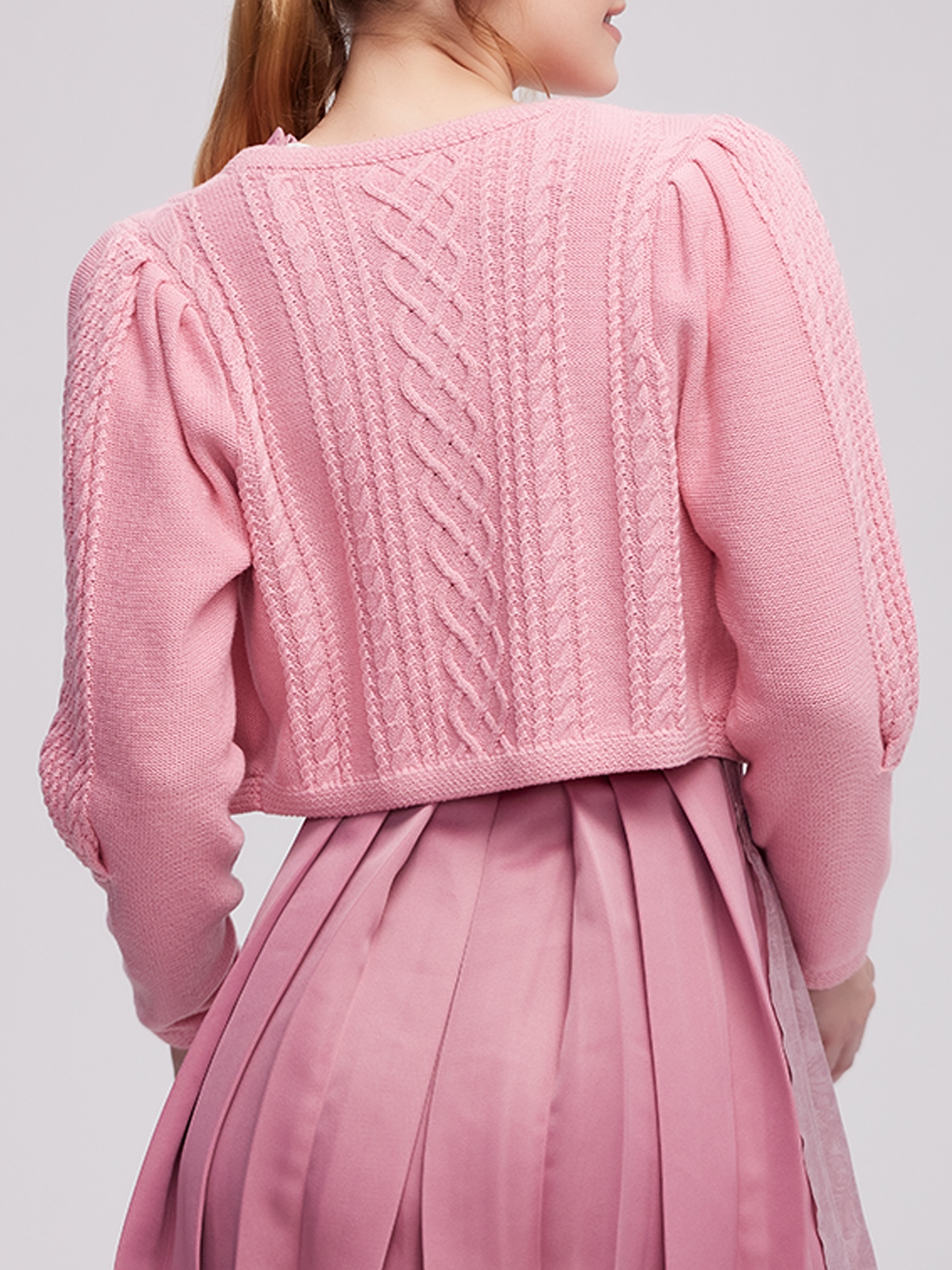 Dirndl in Rosa mit Spitzenbesatz