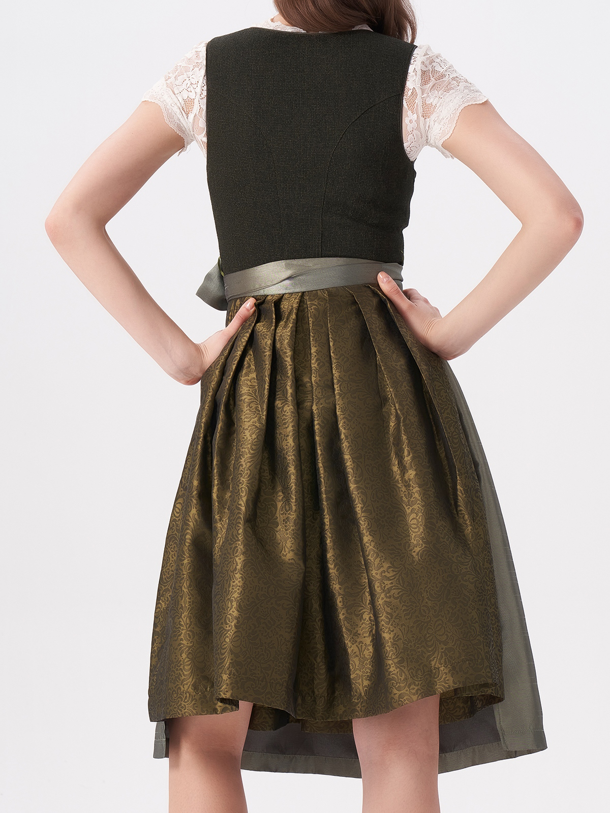 Samt Dirndl Dunkelgrün – Eleganz in Grün