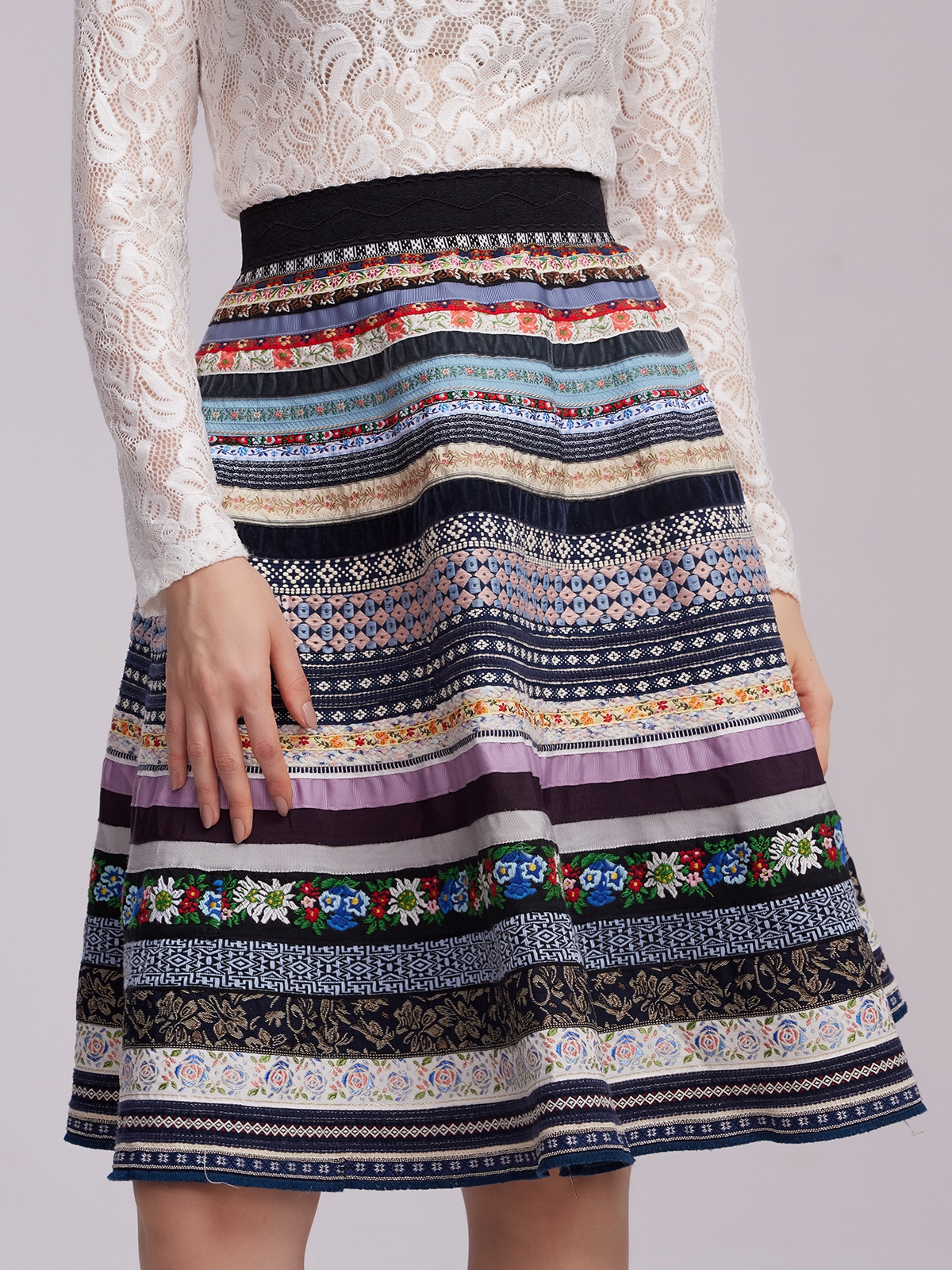 Länge Dirndl in Blau