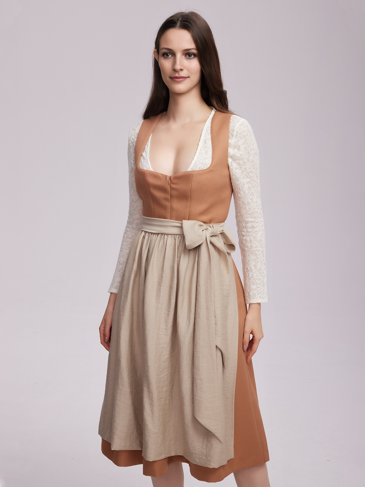 Dirndl in Orange – ein Blickfang für jeden Anlass