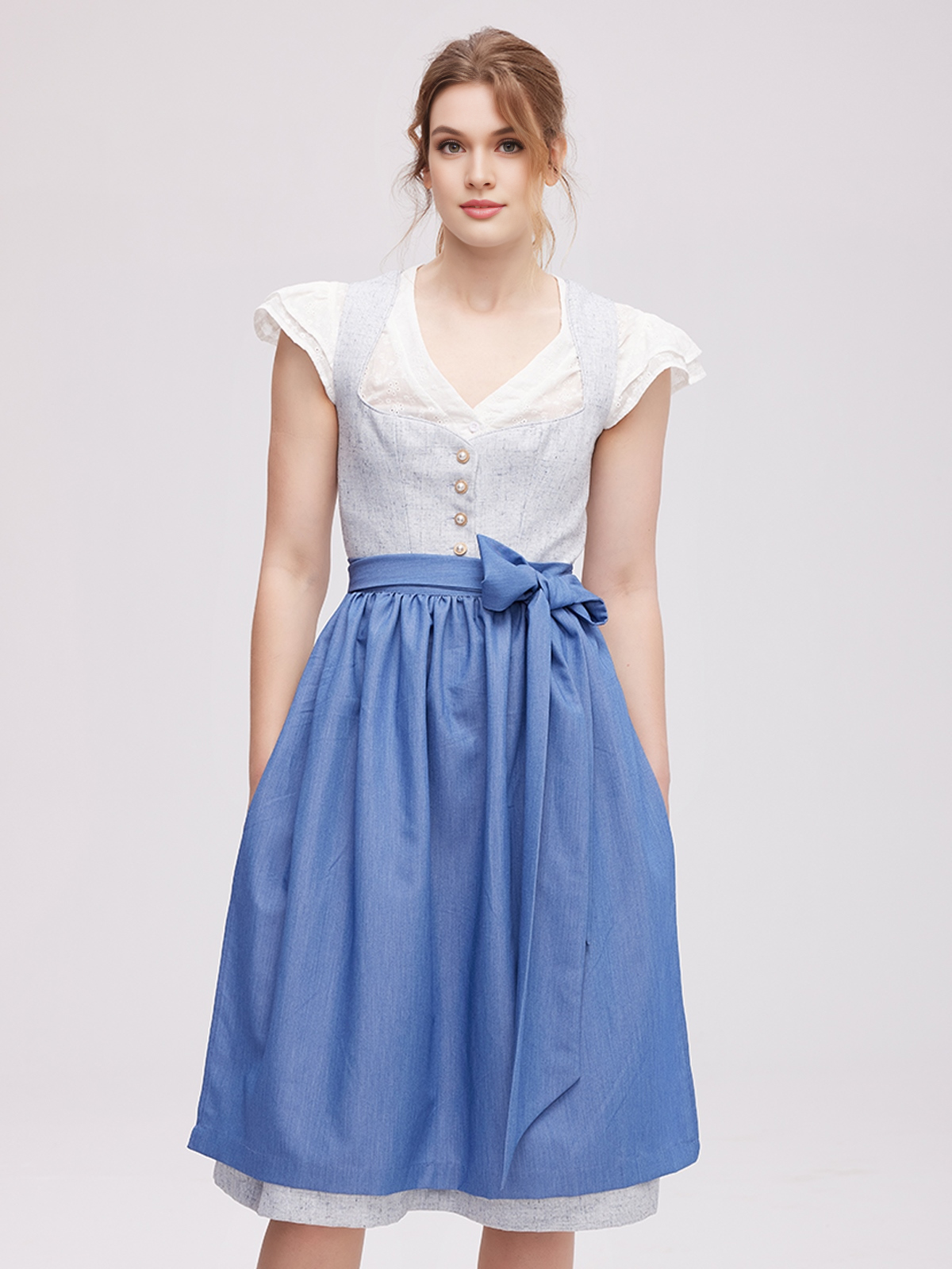 Mini Dirndl in Blau